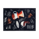 فرش ماشینی زانیس مدل مدرن طرح آشپزخانه زمینه نوک مدادی