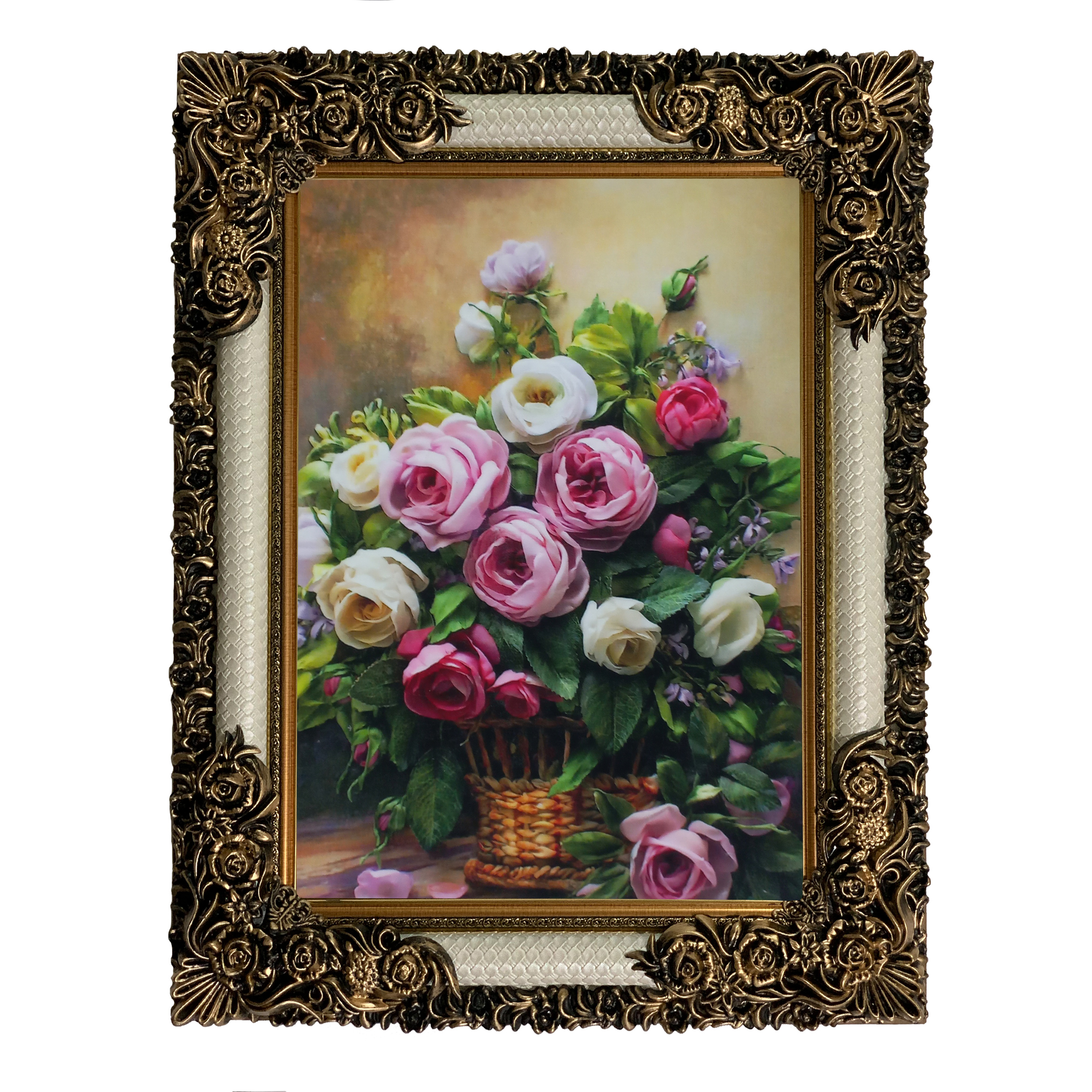 تابلو فرش ماشینی طرح دستبافت مدل گلدان گل کد 8687 تابلو فرش ماشینی طرح دستبافت مدل گلدان گل کد 8687