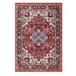 فرش ماشینی سهند کد FS65.BJ طرح هریس زمینه قرمز